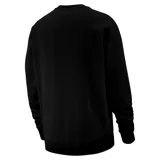 Buzo negro de cuello redondo, manga larga y logo Nike bordado en blanco en el pecho.