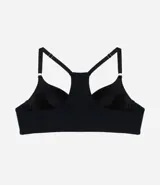 Soutien básico color piel, modelo push up con espalda nadador y cierre frontal.
