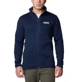 Campera polar Columbia con cierre frontal, bolsillos laterales con cierre y logo de la marca bordado en el pecho.