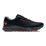 Championes Under Armour Charged Bandit Trail 3, color gris con detalles en verde flúor y suela con patrón de camuflaje. Diseñados para trail running.