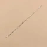 Pulsera de plata 925 con eslabones tipo grumet barco.