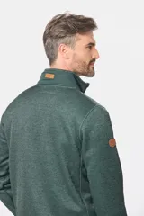 Buzo de felpa con medio cierre, bolsillo en el pecho y diseño de alta resistencia al viento.