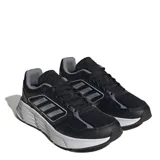 Championes Adidas Galaxy Star negros con detalles en gris y blanco.