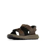 Sandalias de senderismo Columbia Konos Hiker 2-Strap para hombre, color marrón. Cuentan con dos correas ajustables con velcro, plantilla antimicrobiana, mediasuela Techlite para estabilidad y almohadillas de desviación para absorción de impactos. Suela de caucho Omni-Grip para tracción.