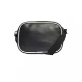 Bolso bandolera Adidas Airliner Adicolor Classic Mini, color negro con logo y detalles en blanco.