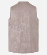 Musculosa deportiva negra de hombre, con cuello redondo, corte regular y estampa heat print. Cuenta con tecnología Dry para mayor transpirabilidad.