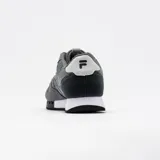 Championes Fila Euro Jogger para mujer, color gris con detalles en rosa y blanco.