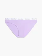 Bombacha clásica Calvin Klein, color lila, con cintura elástica con logo de la marca.