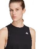 Musculosa deportiva Adidas We Tank, color negro con logo blanco en el pecho.