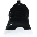 Championes Puma Anzarun Lite unisex, color negro con detalles en blanco.