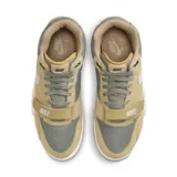Championes Nike Air Trainer 1 color verde con detalles en gris y blanco.