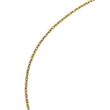 Cadena dorada de eslabones medianos.