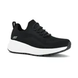 Championes Skechers BOBS Sport Sparrow 2.0, color negro, de estilo casual y deportivo, con cordones elásticos y plantilla Memory Foam.