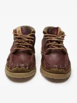 Zapatos de cuero color marrón con cordones, de la marca Satorisan, modelo Earth B.Premium.