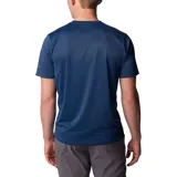 Remera deportiva Columbia Hike Crew color borgoña, de corte clásico y manga corta, con logo estampado en el pecho. Confeccionada en poliéster con tecnología Omni-Wick para absorción de la humedad y control de olores.