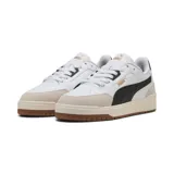 Championes Puma Shuffle Downtown OG, color blanco con detalles en negro y beige.