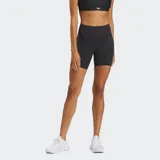 Calza corta de lycra negra, tiro alto, corte ajustado y tecnología RBK-DRY.