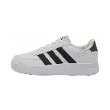 Zapatillas Adidas Breaknet 2.0 blancas con detalles en negro, con las tres tiras características de la marca en los laterales.