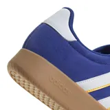 Championes urbanos Adidas Barreda, color azul con detalles en blanco y amarillo.