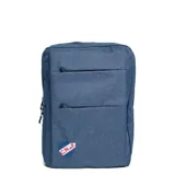 Mochila azul con el escudo del Club Nacional de Football en la parte inferior.