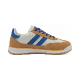 Zapatillas deportivas Le Groupe, color beige y bordó, con detalles en blanco.