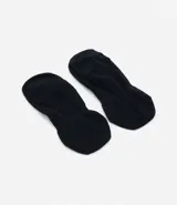 Kit de dos pares de medias invisibles negras de algodón suave.
