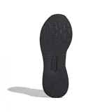 Championes Adidas Runfalcon 5 para hombre, color negro con las tres tiras laterales en negro brillante.