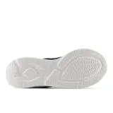 Championes New Balance 430 V4 para dama, color negro con logo plateado y suela blanca.