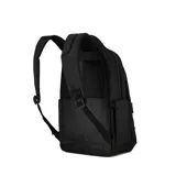 Mochila de uso diario marca Terrano, color negro, con múltiples compartimentos frontales con cierre y asa superior.