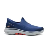 Zapatillas deportivas slip-on en color azul, con tecnología de amortiguación ULTRA GO y plantilla de memoria Air-Cooled.