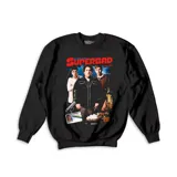 Buzo negro de algodón con estampado de la película Superbad.