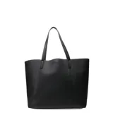 Cartera tipo shopper color tostado, con bolso interno desmontable.