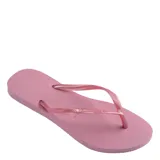 Sandalias Havaianas Slim de mujer, color blanco.