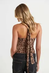 Top carol leopard