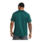 Remera deportiva Under Armour Tech 2.0 de hombre, color gris jaspeado con logo negro en el pecho.