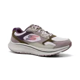 Championes Skechers Go Run Consistent 2.0 Retro Stride, con capellada de malla y gamuza en capas, plantilla Air-Cooled Goga Mat, amortiguación Soft Stride y entresuela Ultra Light.