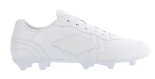 Championes de fútbol Umbro Touch FG, color blanco, con tapones.