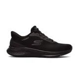 Championes deportivos Skechers Slip-Ins Skech Lite Pro 2.0, color negro, con capellada de tela ligera, plantilla acolchada Skechers Air-Cooled Memory Foam, sistema de entrada manos libres Slip-Ins y entresuela Skech-Lite Pro 2.0.