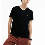 Remera de hombre con cuello de pico, confeccionada en algodón Pima, de color blanco y estilo clásico.
