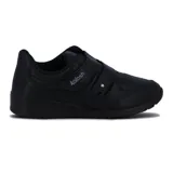 Championes Kolosh negros con doble tira de velcro y detalle de strass en el lateral.