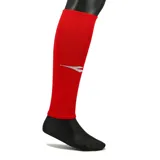 Media de fútbol Diadora Ciao II sin pie, color rojo con logo de la marca en blanco.
