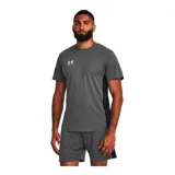 Remera deportiva Under Armour Challenger color azul con paneles laterales en celeste y logo estampado en el pecho.