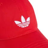 Gorro Adidas color rojo con logo bordado en blanco.