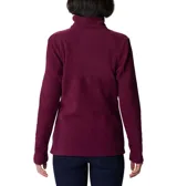 Campera polar Columbia Basin Trail III Full Zip para mujer, color azul marino. Con cierre frontal completo y bolsillos laterales con cierre.