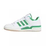 Championes Adidas Forum Low blancos con detalles en verde.