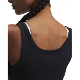 Musculosa deportiva negra de Under Armour, de corte ajustado y tela suave de secado rápido.
