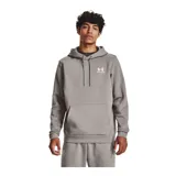 Buzo con capucha celeste de Under Armour, con logo bordado en el pecho y bolsillo tipo canguro.