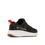 Zapatillas de senderismo impermeables Columbia Konos TRS Outdry para hombre, color verde oscuro con detalles en naranja.
