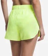 Short deportivo verde oscuro, modelo runner, con cintura elástica y pequeño bolsillo interior.