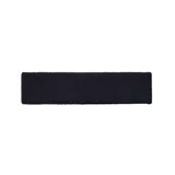 Vincha Under Armour negra con logo bordado en blanco.